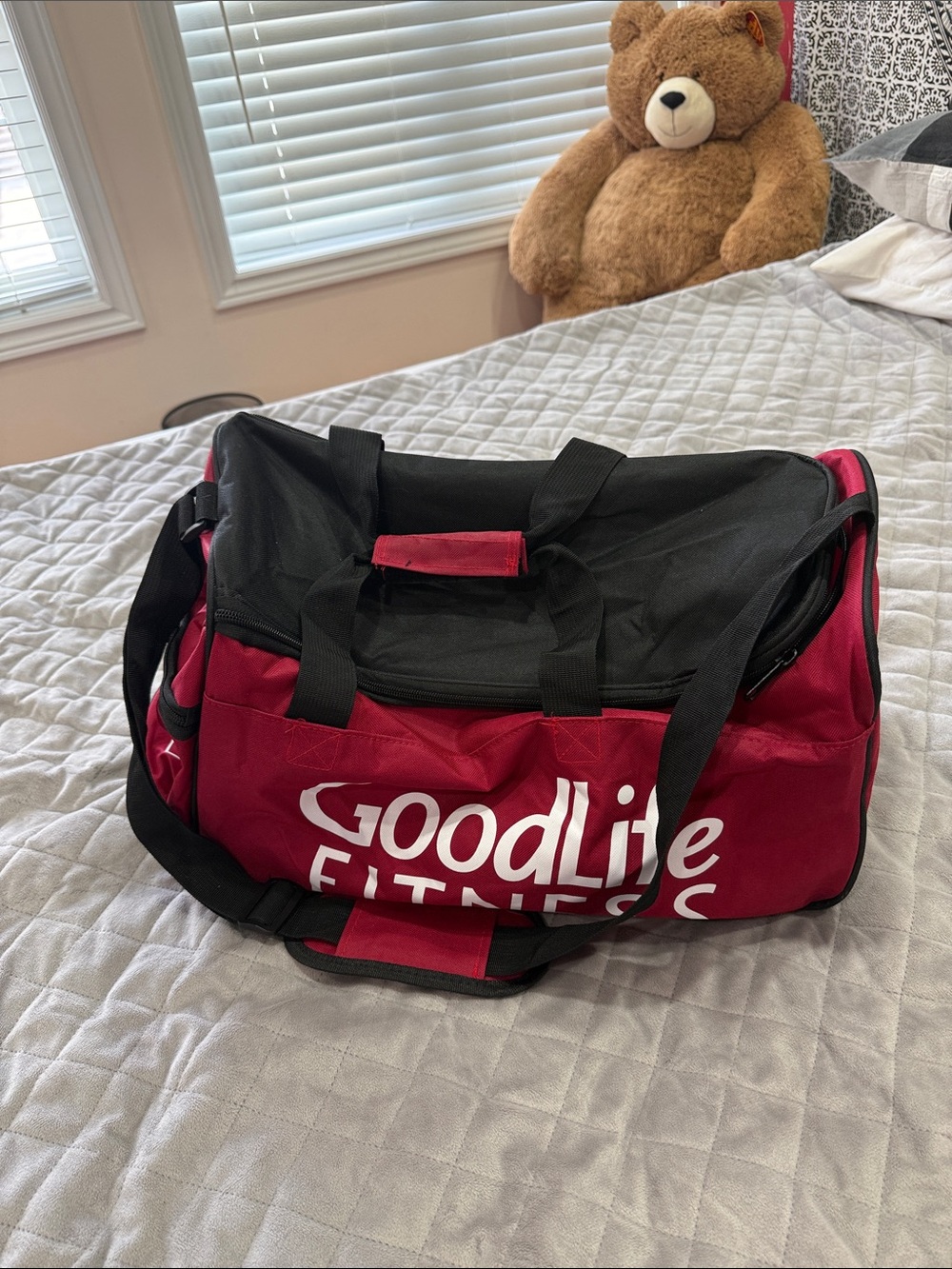 Google Red and Black Fitness Bag